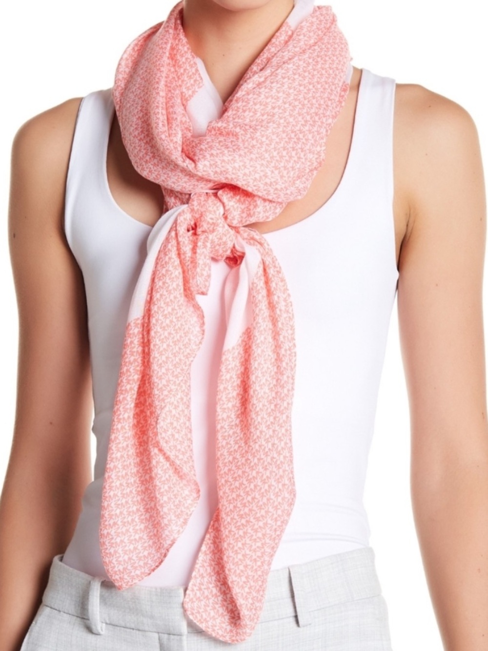 Michael Kors MK mini Logo Women’s Lightweight Pink Scarf wrap